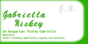 gabriella miskey business card